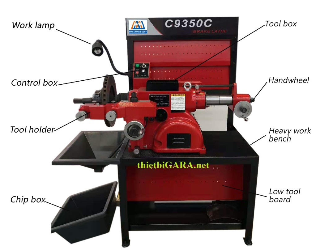 Máy láng đĩa phanh, tang trống xe du lịch C9350C
