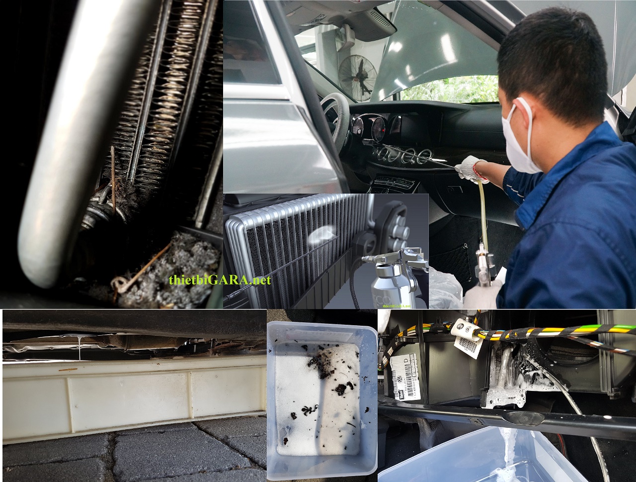Vệ sinh dàn lạnh trên ô tô
