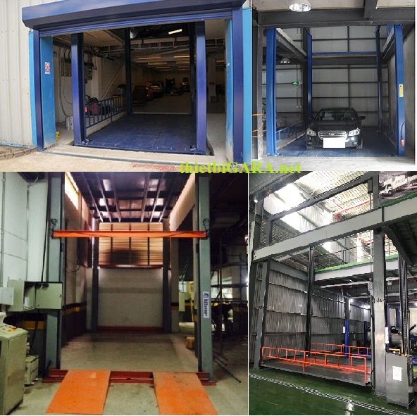 Thang nâng ô tô 4 trụ