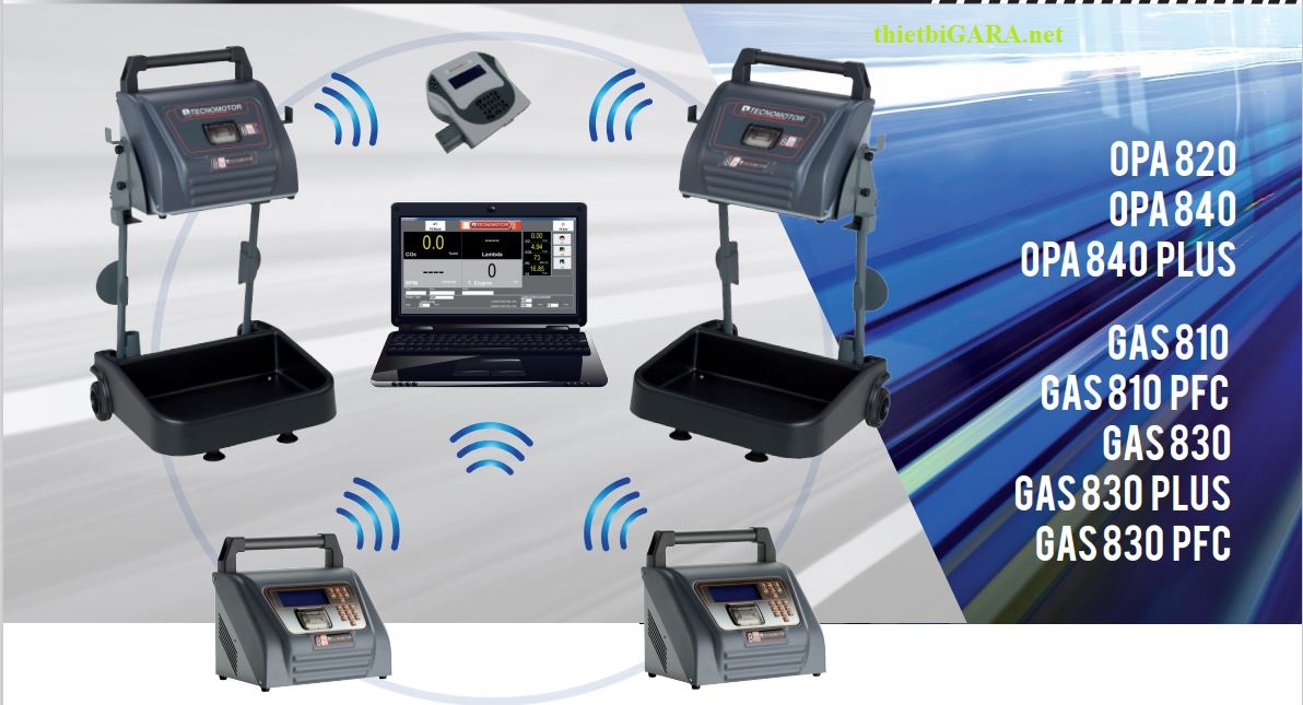 Thiết bị đo nồng độ xả động cơ xe máy