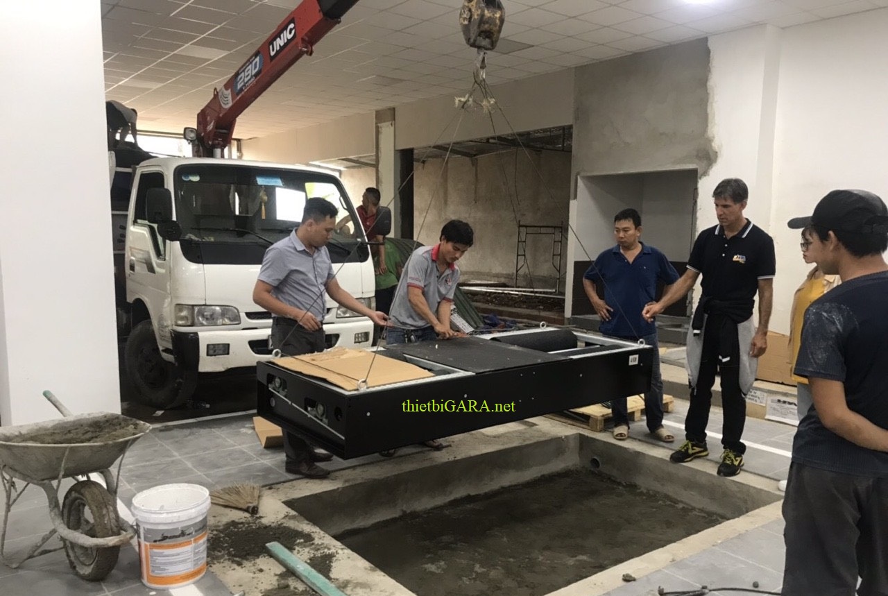 Lắp đặt thiết bị kiểm tra lực phanh