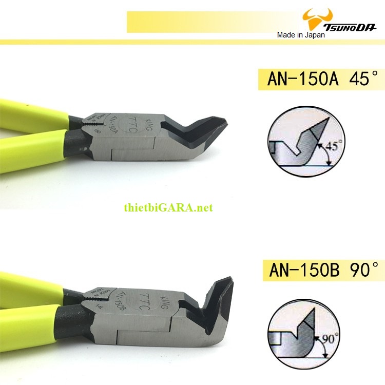 kìm cắt góc 45 độ tsunoda japan an-150a