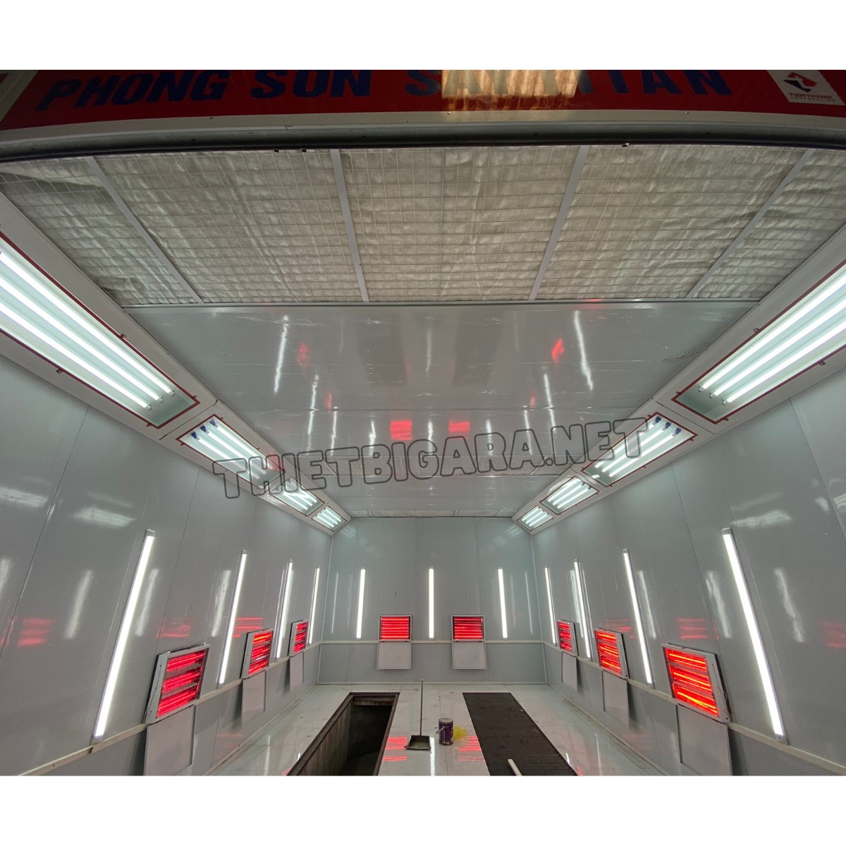 Phòng Sơn Sấy Hồng Ngoại 2 Mô Tơ TT-PS13 (1)