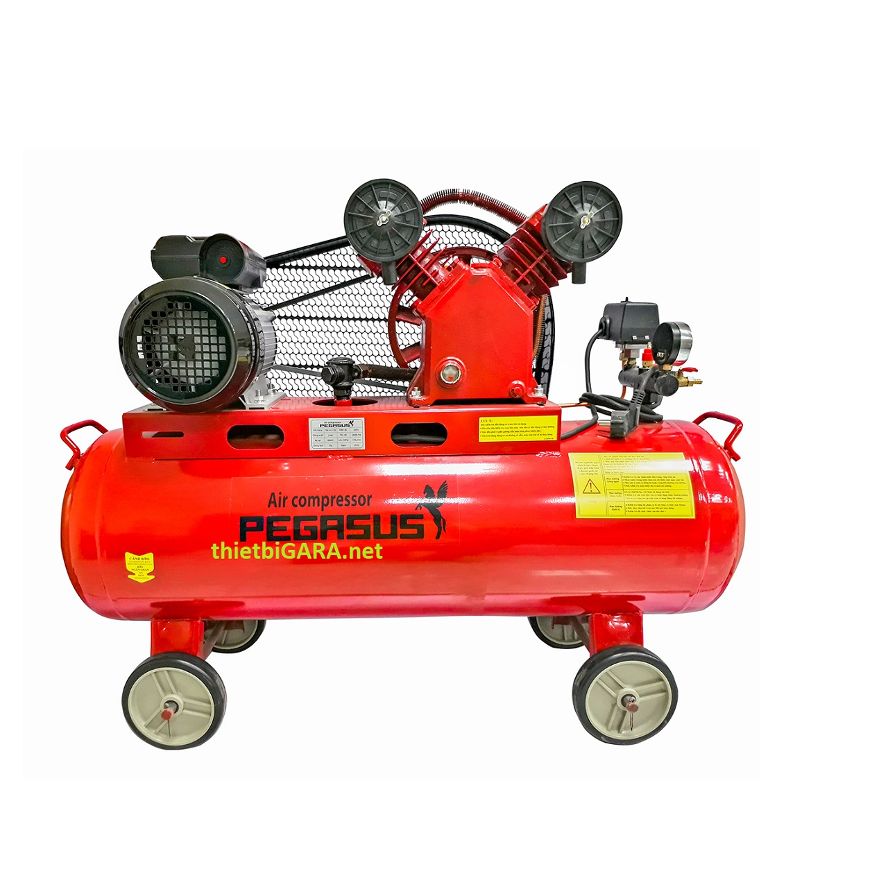 Máy Nén Khí Dây Đai 2Hp 8bar 70L Pegasus