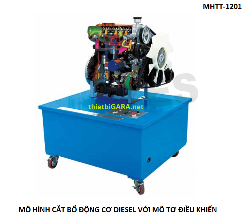 Mô Hình Cắt Bổ Động Cơ Với Mô Tơ Điều Khiển