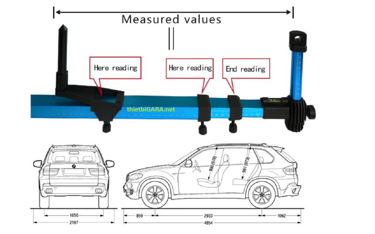 Thước đo khung gầm xe ô tô
