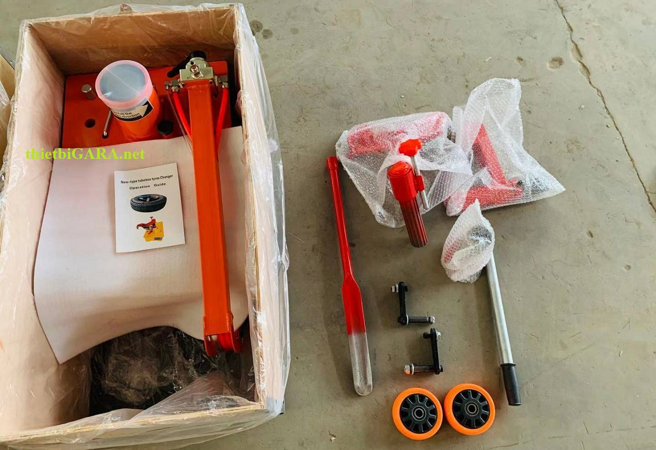 Máy tháo lốp khí nén đặt nằm