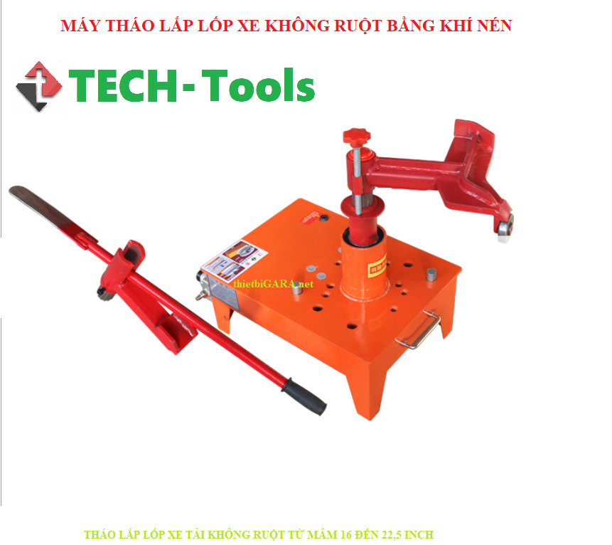 Máy Tháo Lắp Lốp Xe Tải Không Ruột Bằng Khí Nén Đặt Nằm