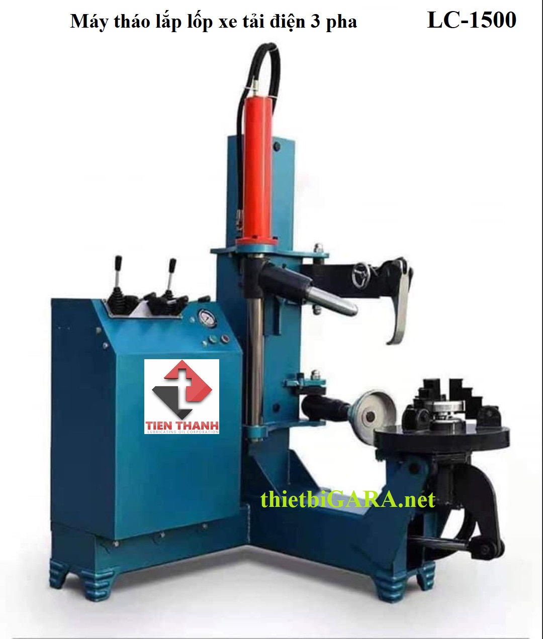 Máy Ra Vào Lốp Xe Tải Không Ruột Điện 3 Pha Đặt Đứng