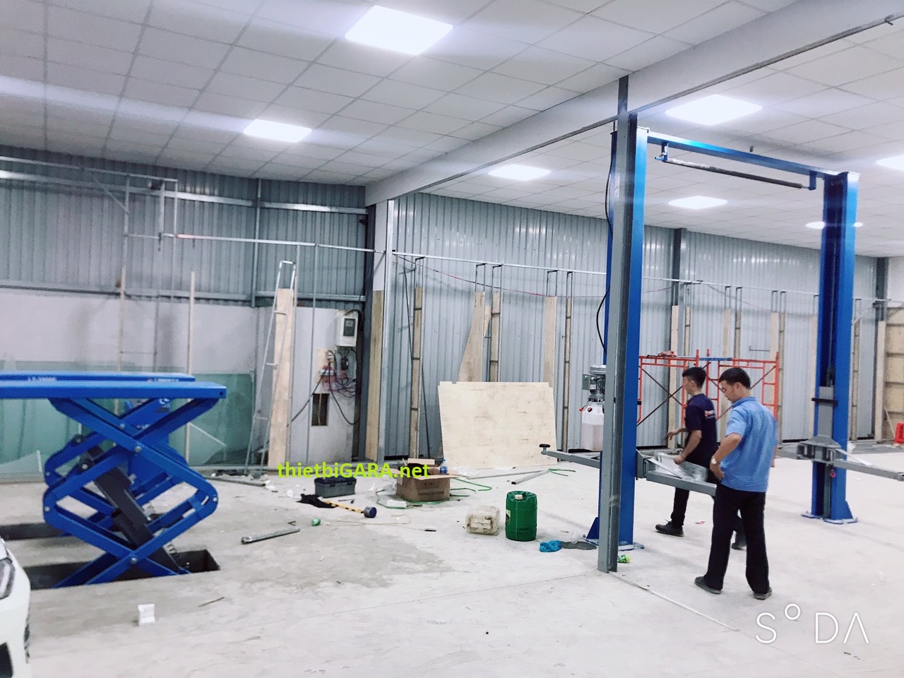 mô hình gara ô tô