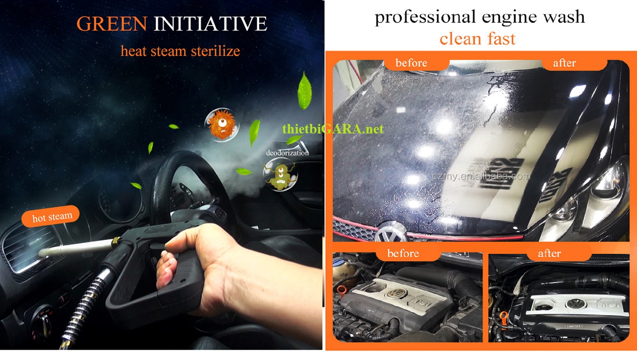 Máy hơi nước nóng dọn khoang máy