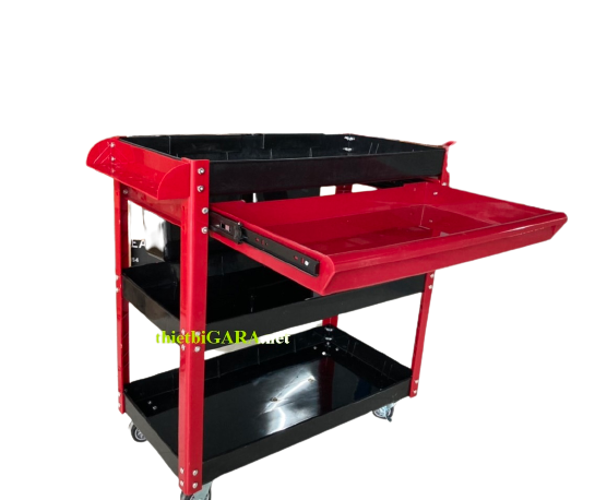 Xe đẩy dụng cụ 3 ngăn 1 ngăn kéo