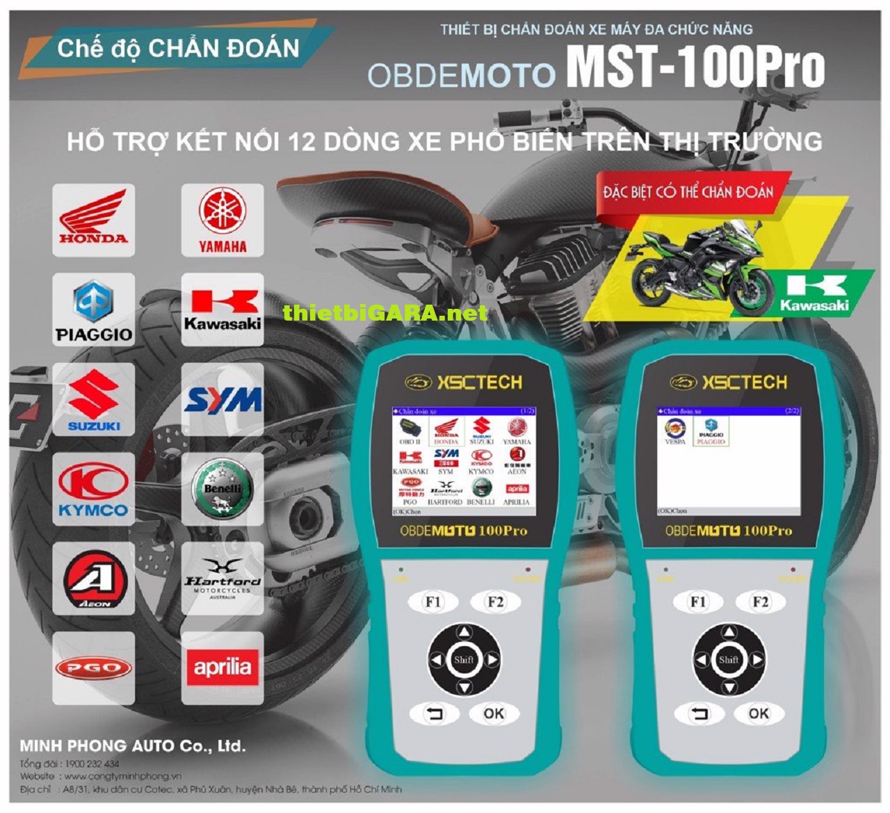 Máy chẩn đoán lỗi xe máy điện tử mst100 pro 9.0