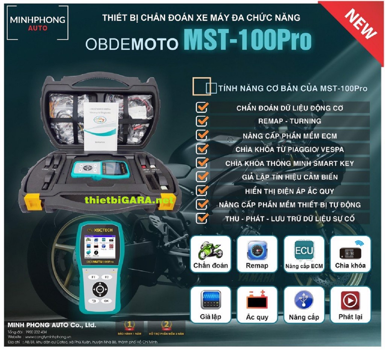 Máy đọc lỗi MST100 Pro Phiên bản 9.0