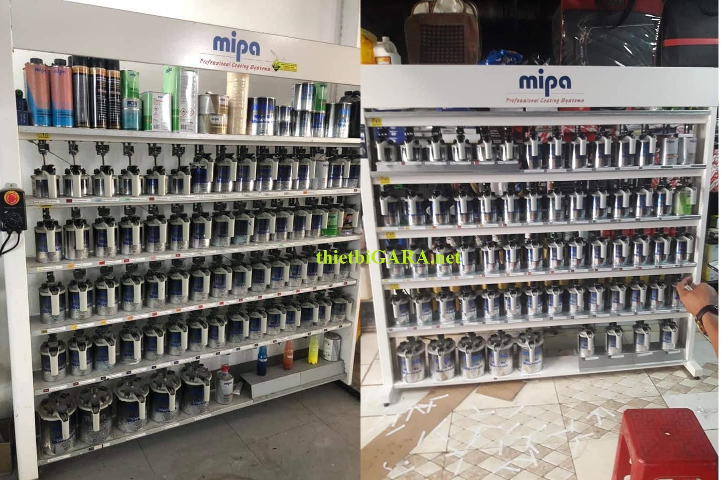 dàn khuấy sơn ô tô mipa