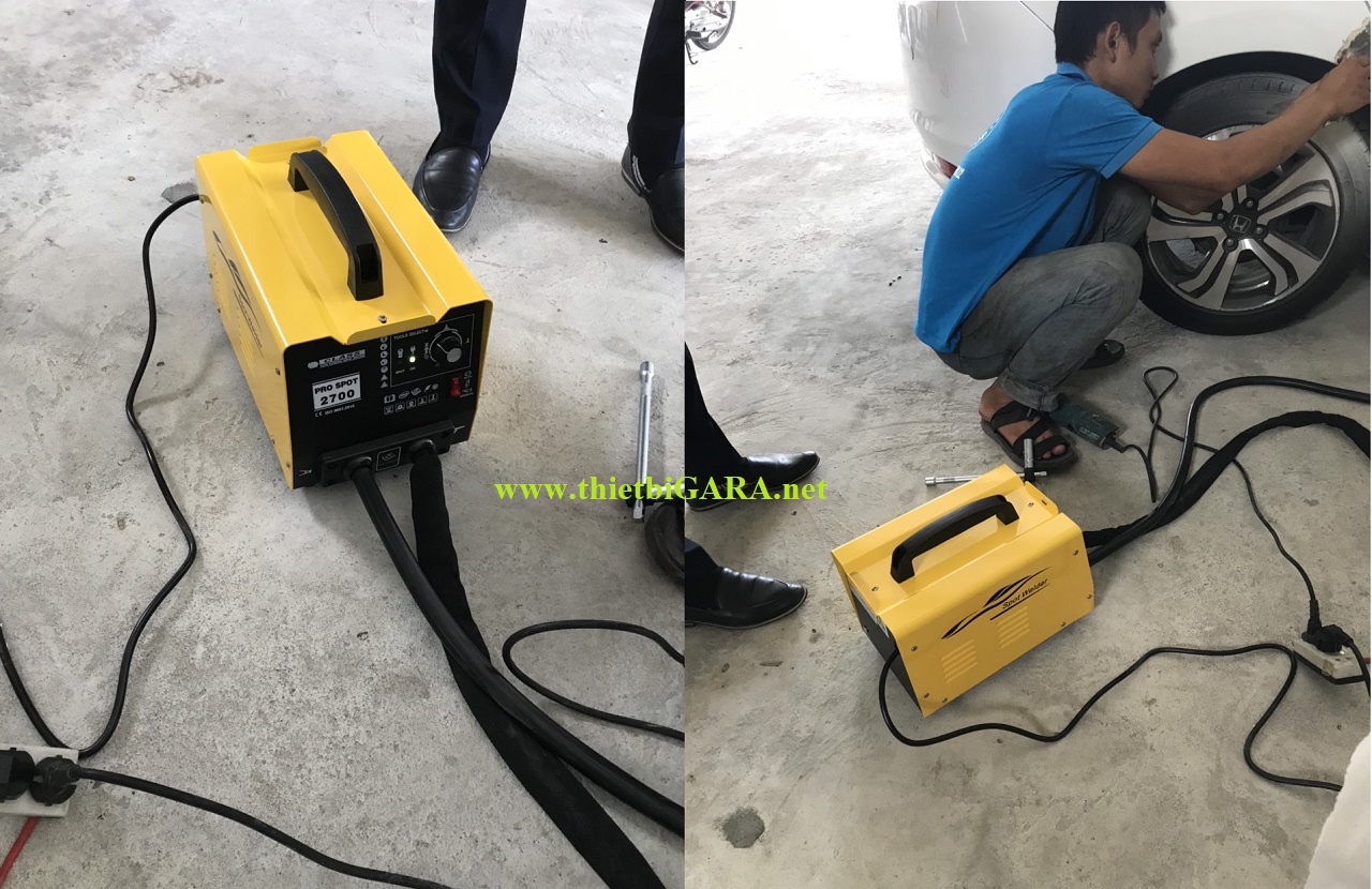 Máy hàn rút tôn ô tô xách tay