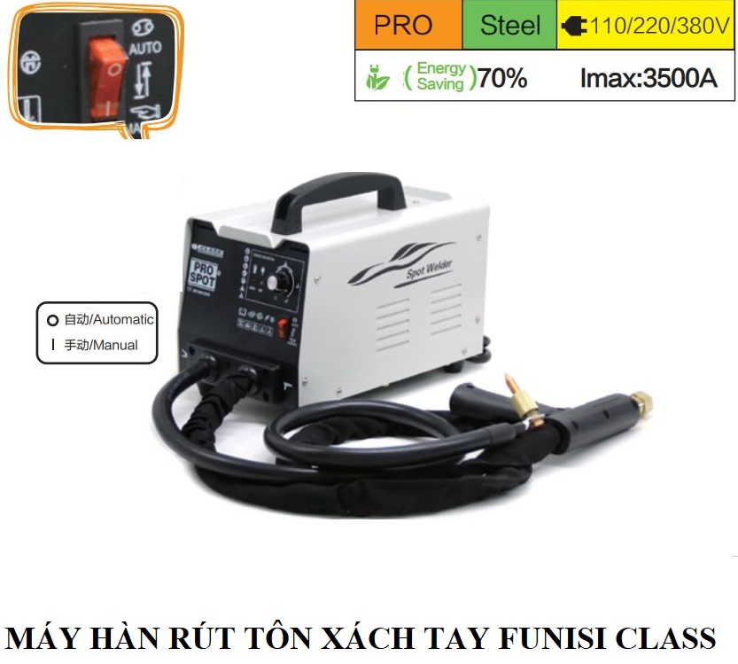 Máy hàn rút tôn xách tay pro spot 2700