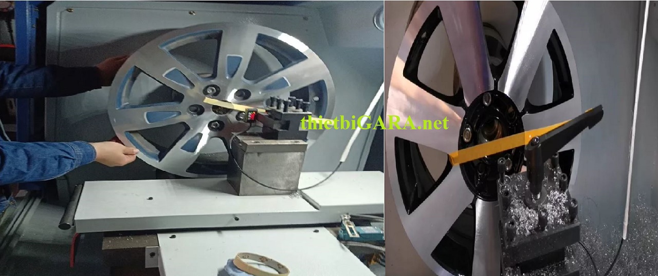 máy tiện mâm ô tô