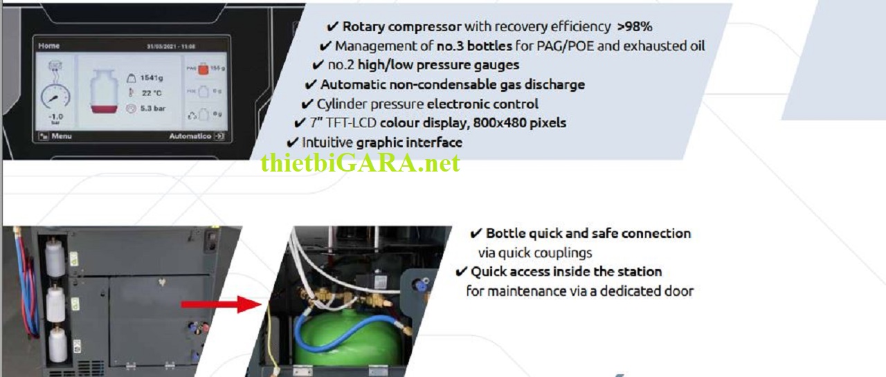 Máy nạp ga điều hòa ô tô R 1234
