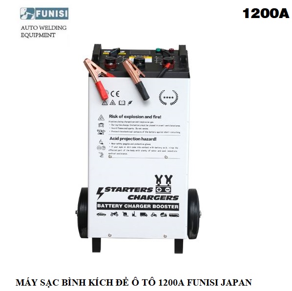 Máy Sạc Bình Kích Đề Ắc Quy Xe Du Lịch Xe Tải Funisi 1200A