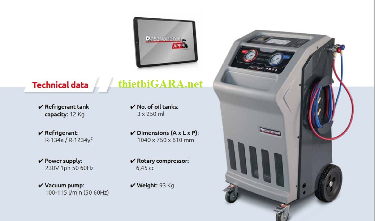Máy nạp ga điều hòa ô tô R 1234