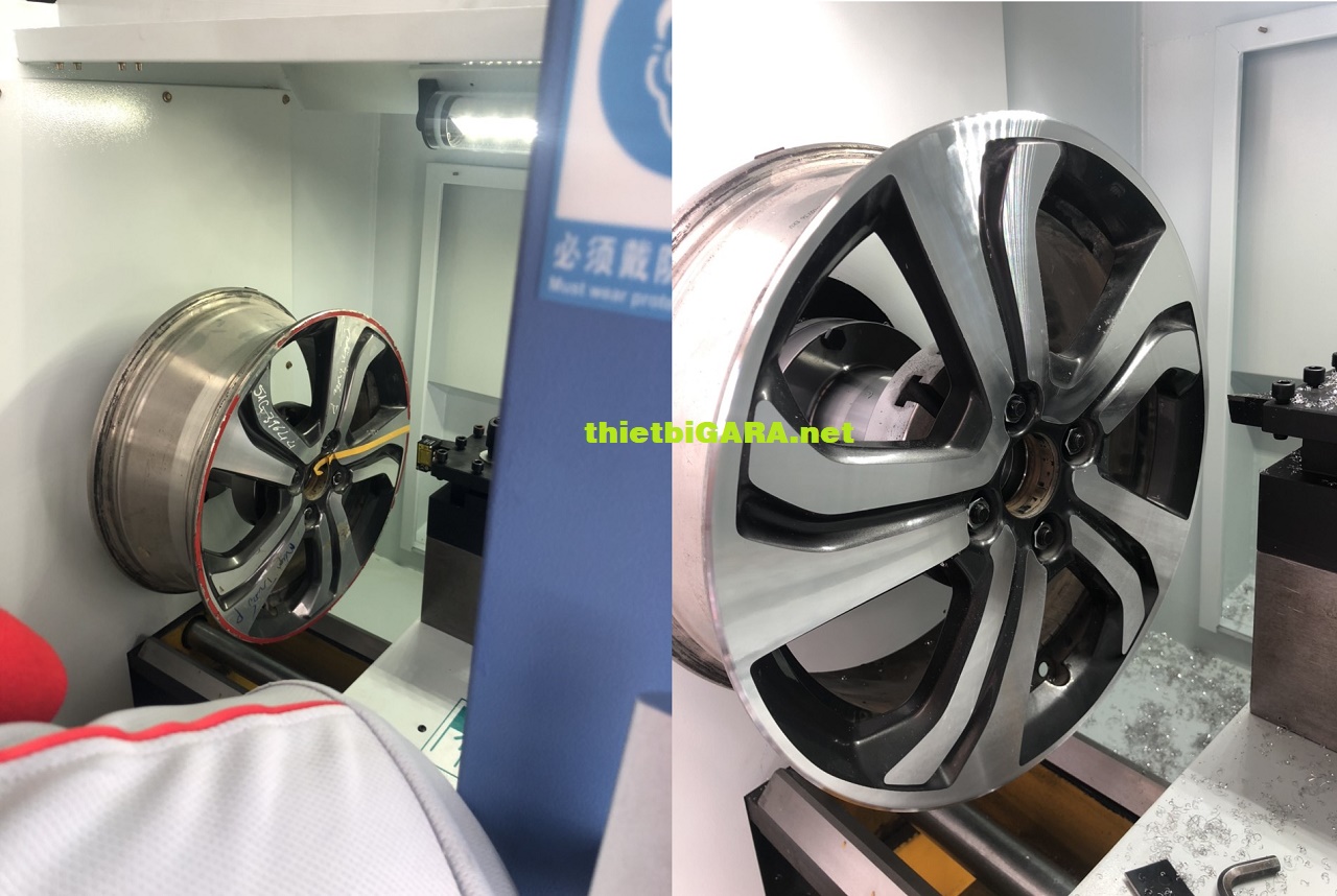 Máy phay láng mâm ô tô