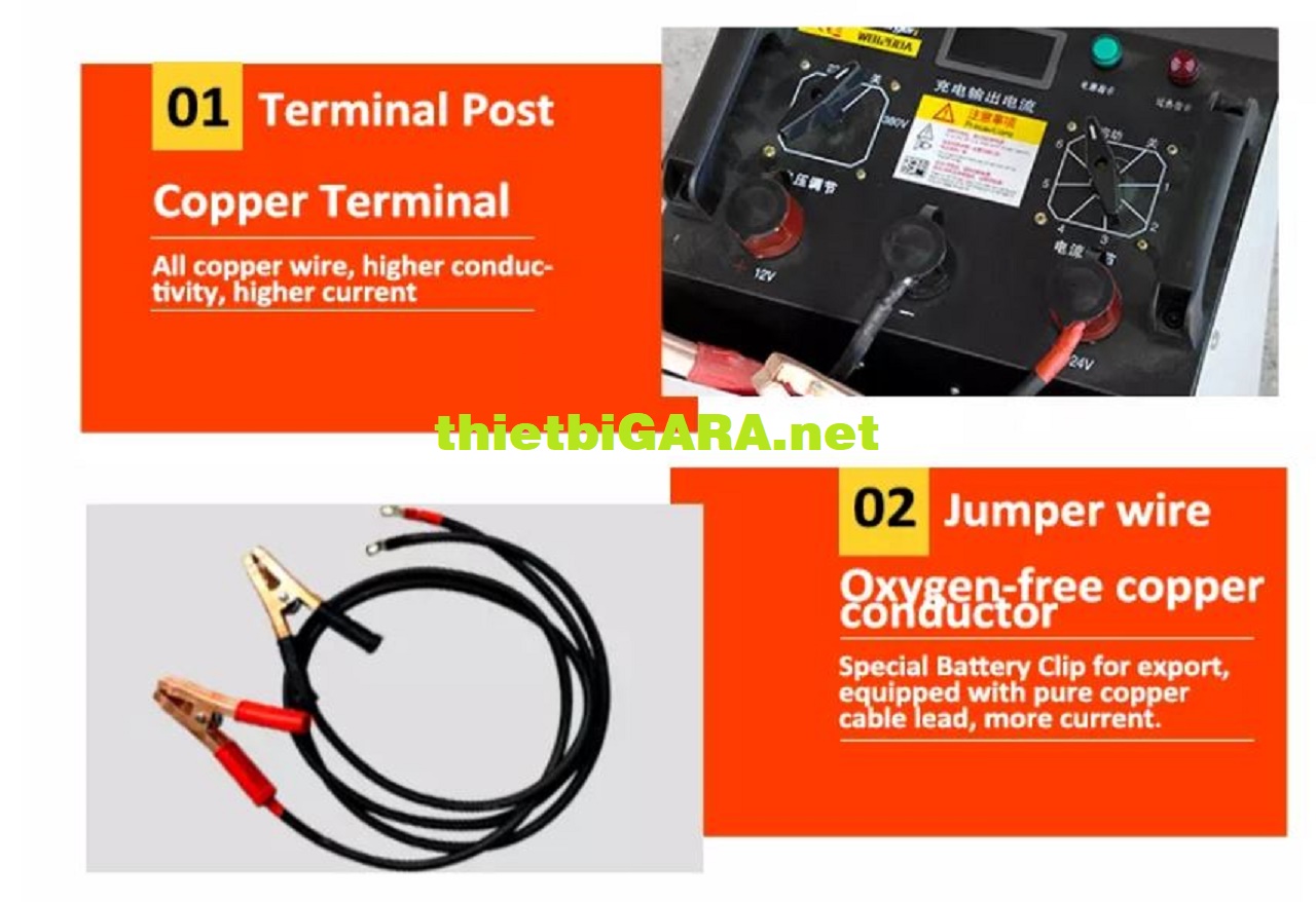 Máy sạc bình ắc quy xe ô tô Funisi 1200A