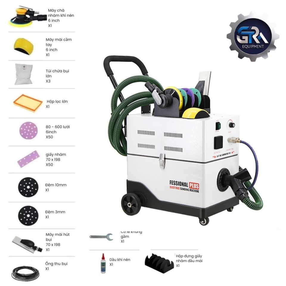 Máy mài chà nhám hút bụi tự động FUNISI F1 (1)