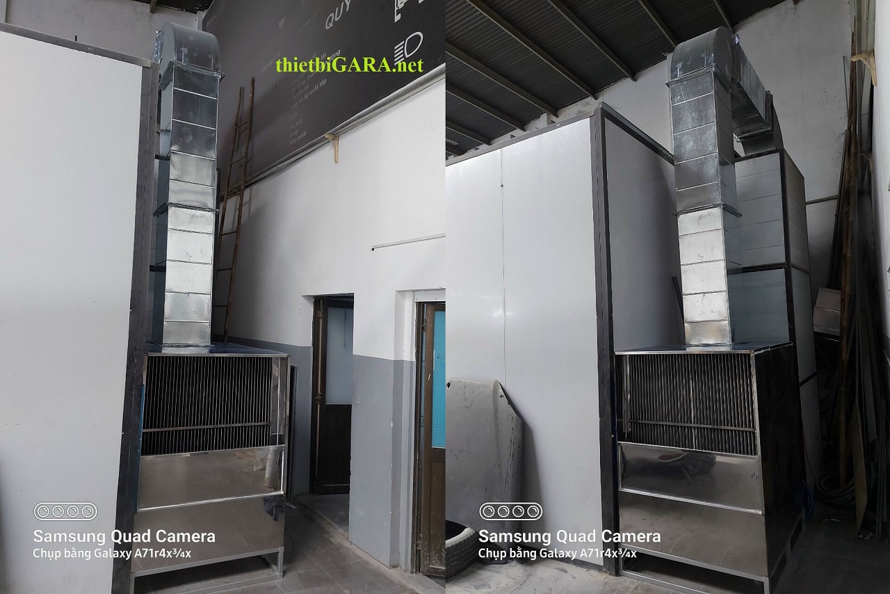 Hệ thống khử bụi sơn bằng màng nước