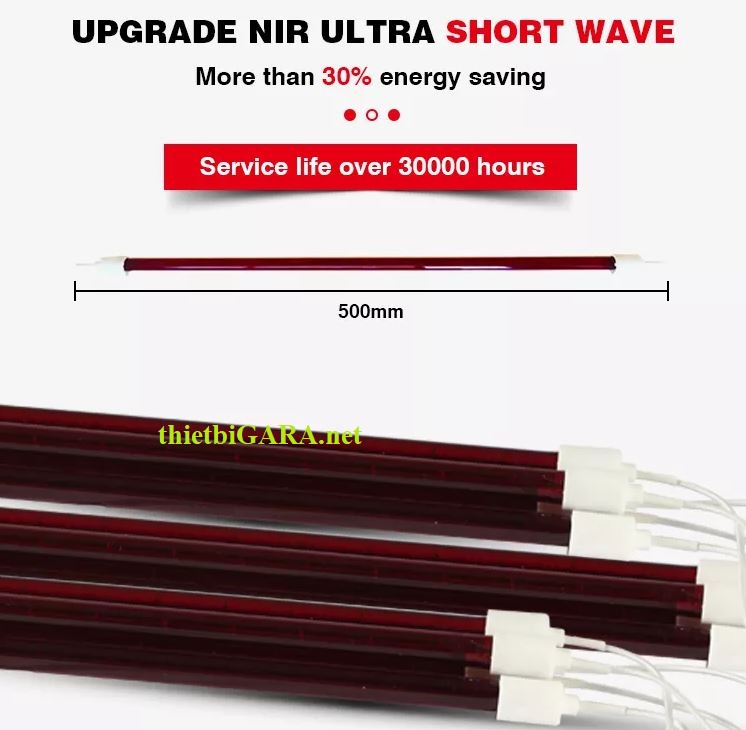 bóng đèn sấy sơn 3 bóng f3a