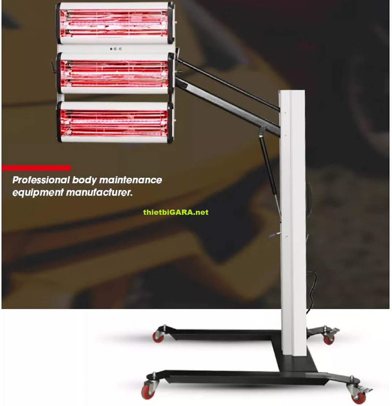 Đèn sấy sơn hồng ngoại 3 bóng funisi