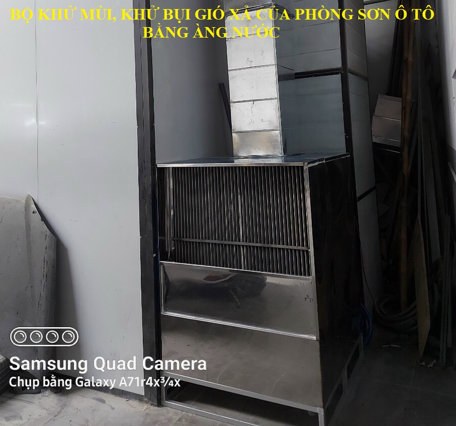 Bộ Lọc Bụi Khử Mùi Gió Xả Phòng Sơn Bằng Màng Nước