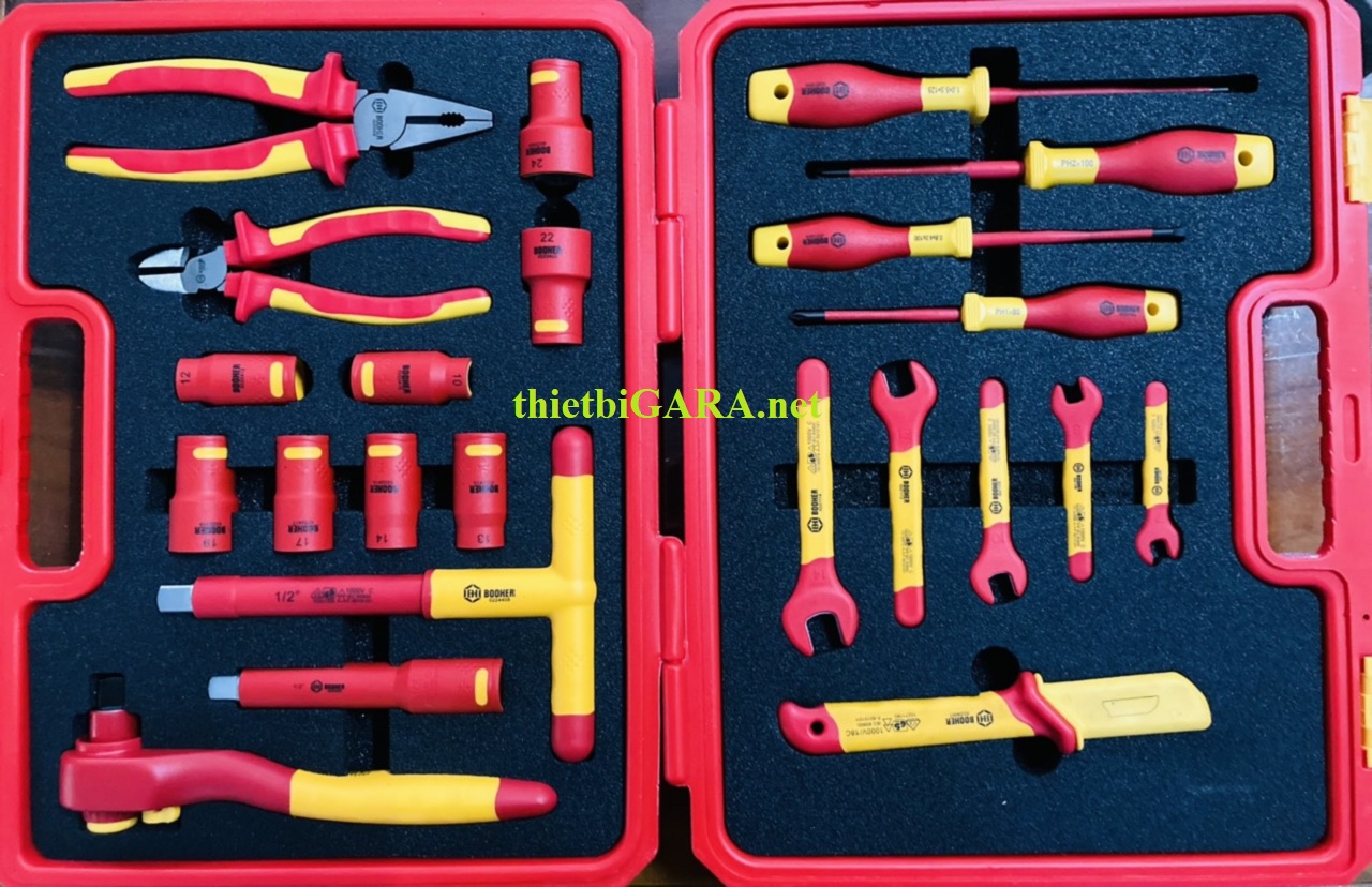 Bộ dụng cụ sửa chữa xe điện 1000V 24 chi tiết Booher