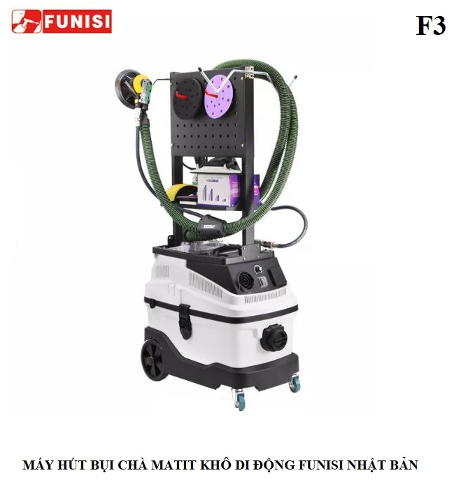 Máy Hút Bụi Matit Chà Khô Di Động Funisi F3