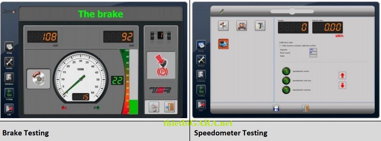 Bệ thử phanh xe du lịch Jevol RRT-2500W