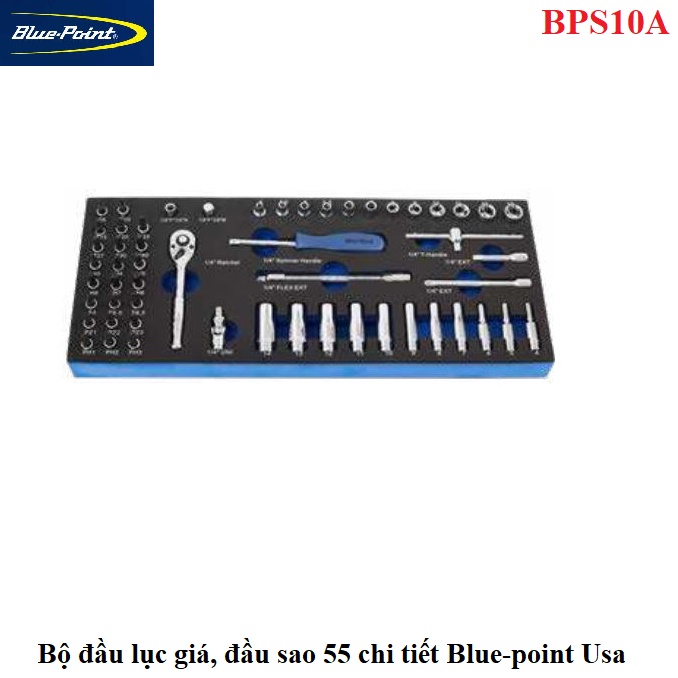 Bộ Đầu Lục Giác Đầu Sao 1/4 inch 55 Chi Tiết BPS10A