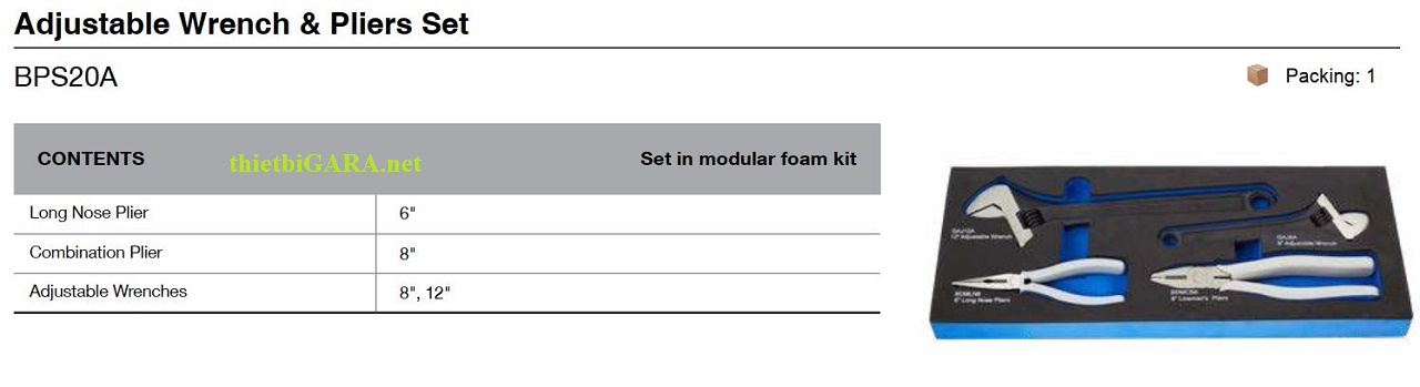 Bộ kềm 4 cái BPS20A Blue-point
