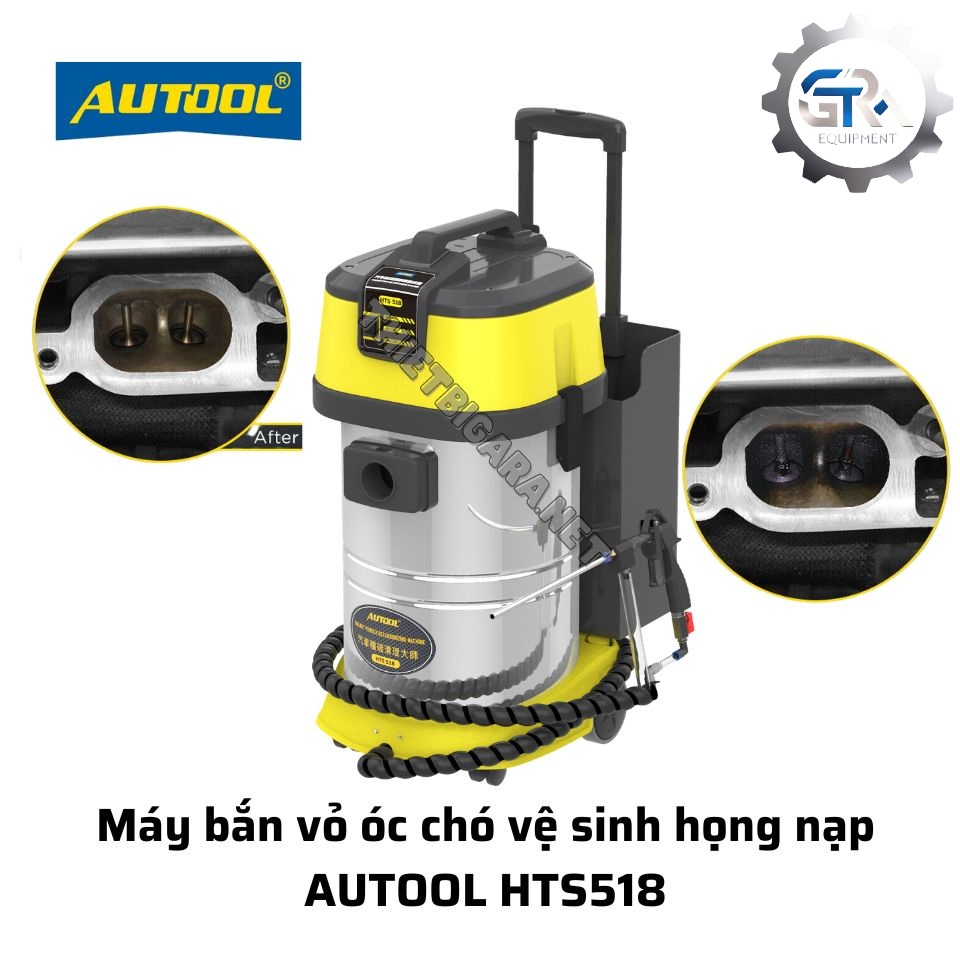 Máy Vệ Sinh Cổ Hút Gió Bằng Vỏ Óc Chó HTS518 Autool