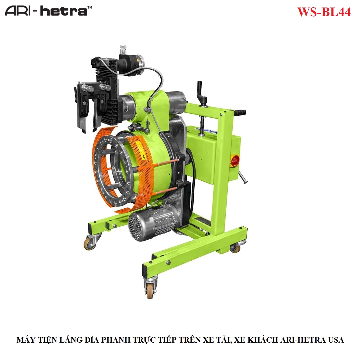 máy láng đĩa phanh trự tiếp trên xe tải ws-bl44