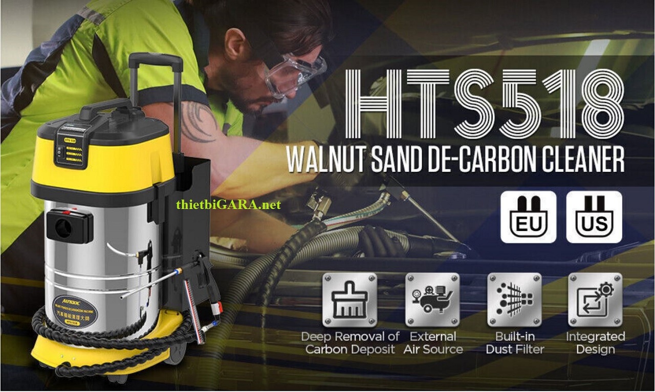 Vệ sinh họng nạp bằng vỏ óc chó