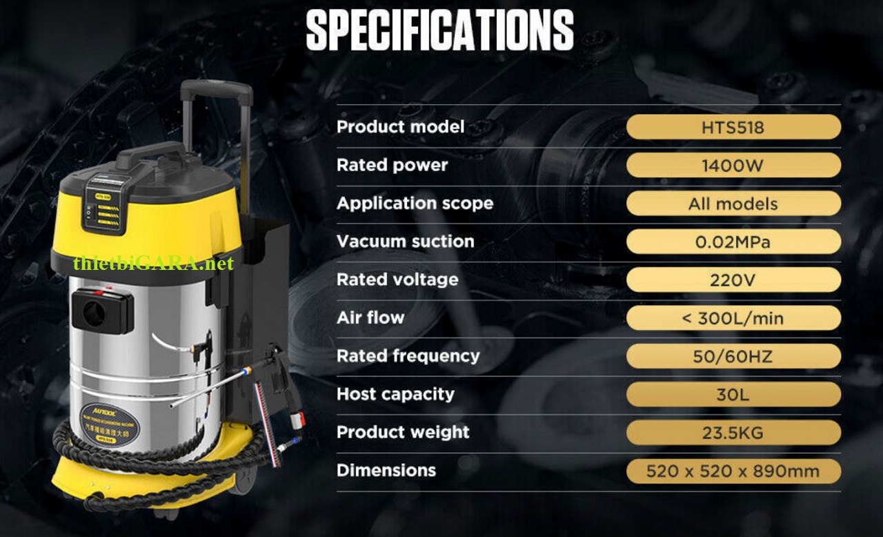 Thông số kỹ thuật Máy bắn vỏ óc chó