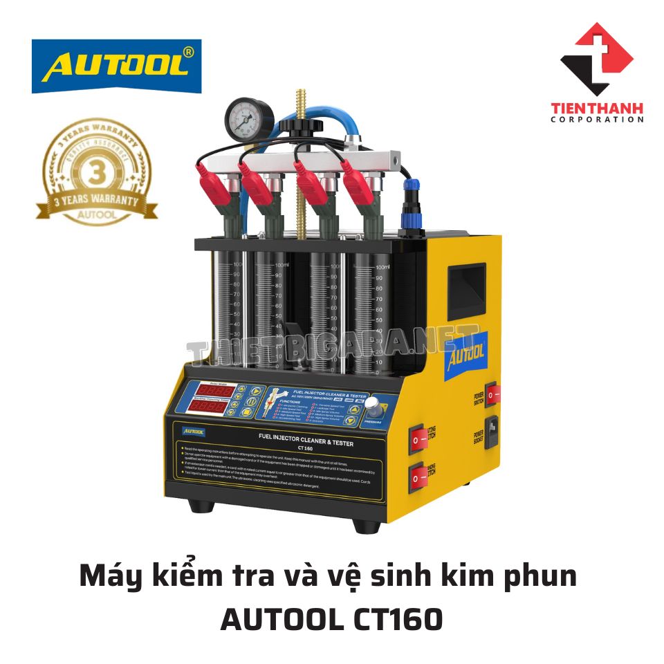 Máy kiểm tra và vệ sinh kim phun AUTOOL CT150