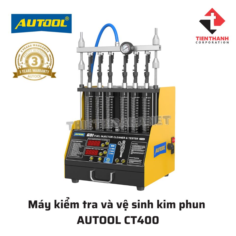 Máy kiểm tra và vệ sinh kim phun AUTOOL CT400