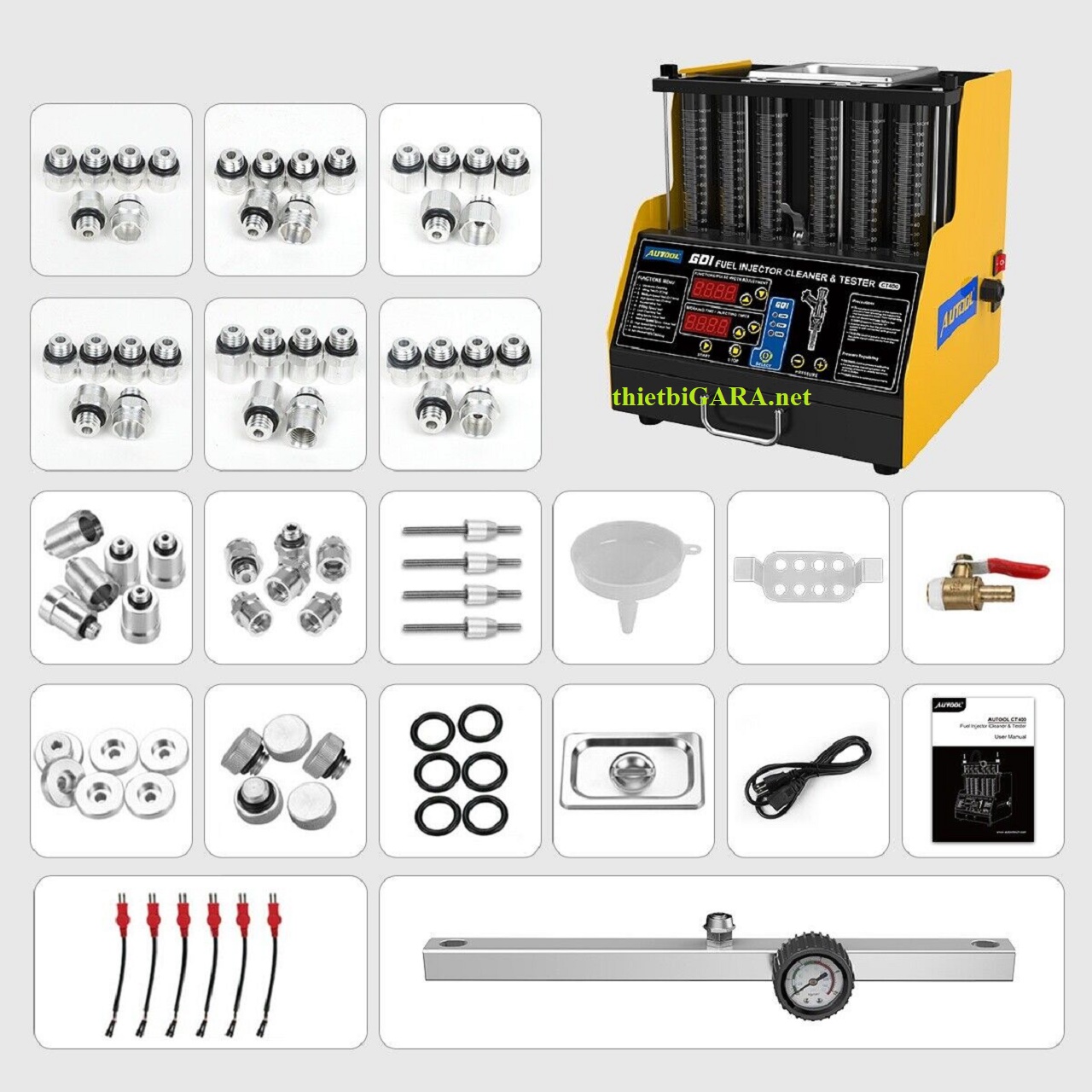 Thiết Bị Vệ Sinh Và Kiểm Tra Kim Phun Điện Tử CT400 Autool
