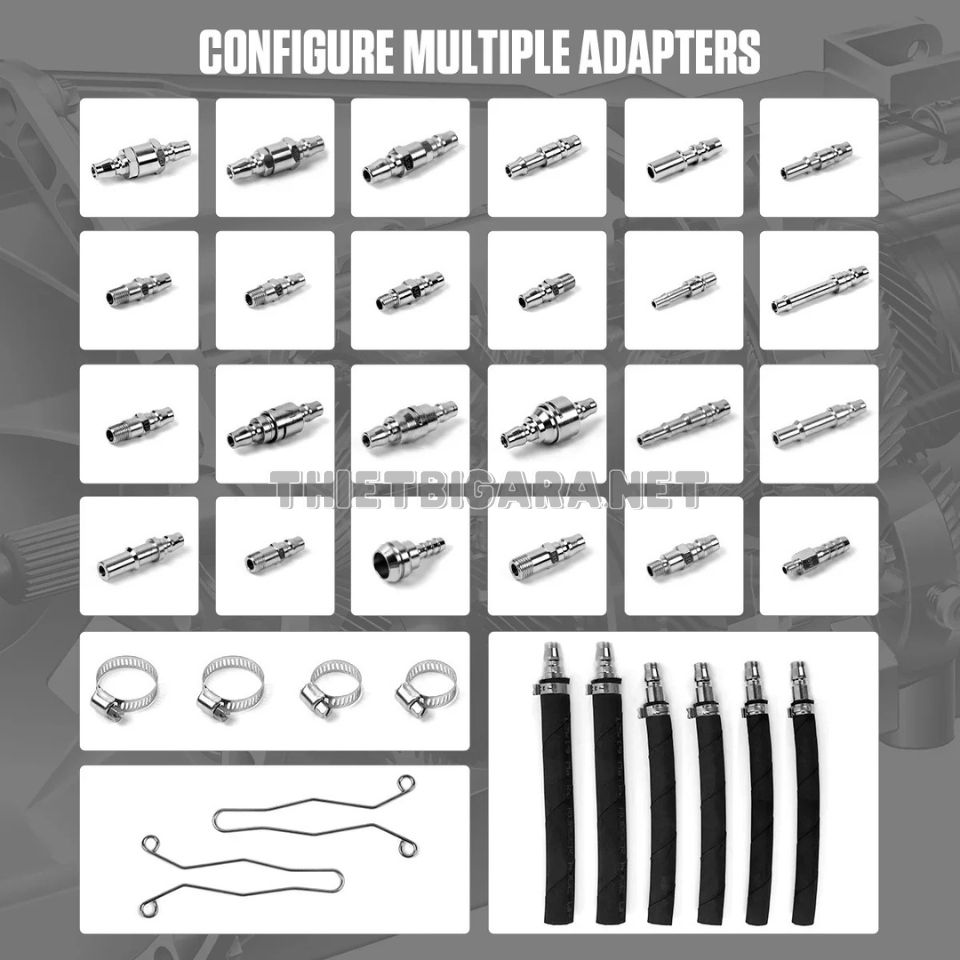 Bộ adapter trên máy thay dầu hộp số tự động AUTOOL ATF705 Bộ adapter trên máy thay dầu hộp số tự động AUTOOL ATF705