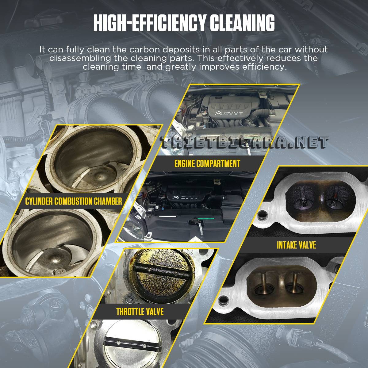 Khả năng làm sạch nhanh chóng của máy bắn đá khô AUTOOL HTS708