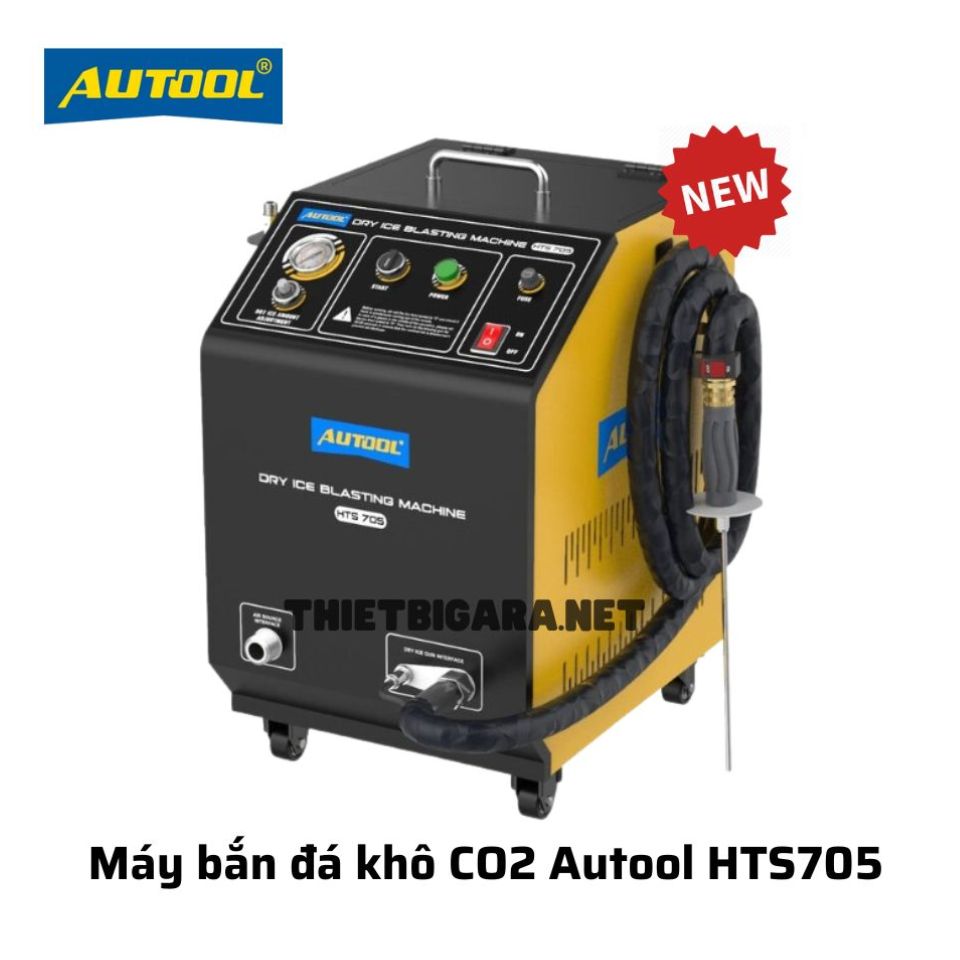 Máy Bắn Đá Khô CO2 - Vệ sinh cổ hút gió nắp quy lát HTS705