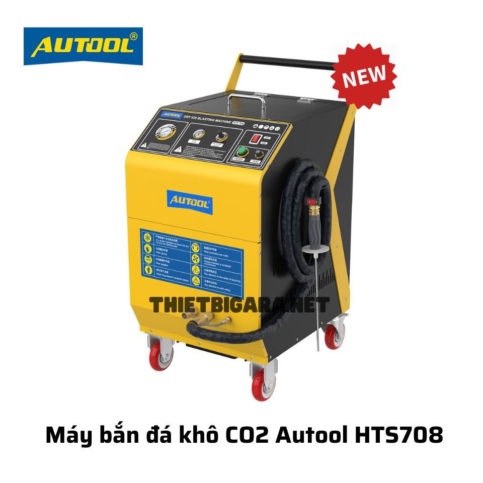 Máy Bắn Đá Khô CO2 - Vệ sinh cổ hút gió nắp quy lát HTS708