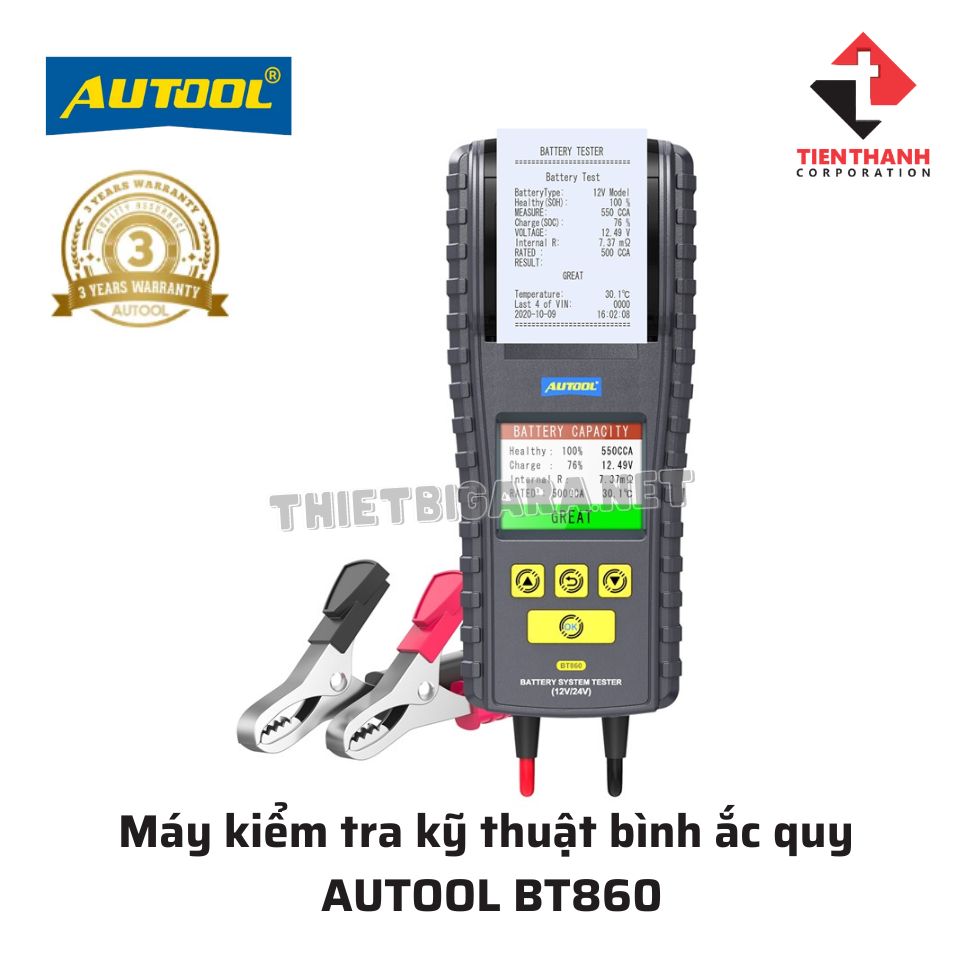Máy kiểm tra kỹ thuật bình ắc quy AUTOOL BT860
