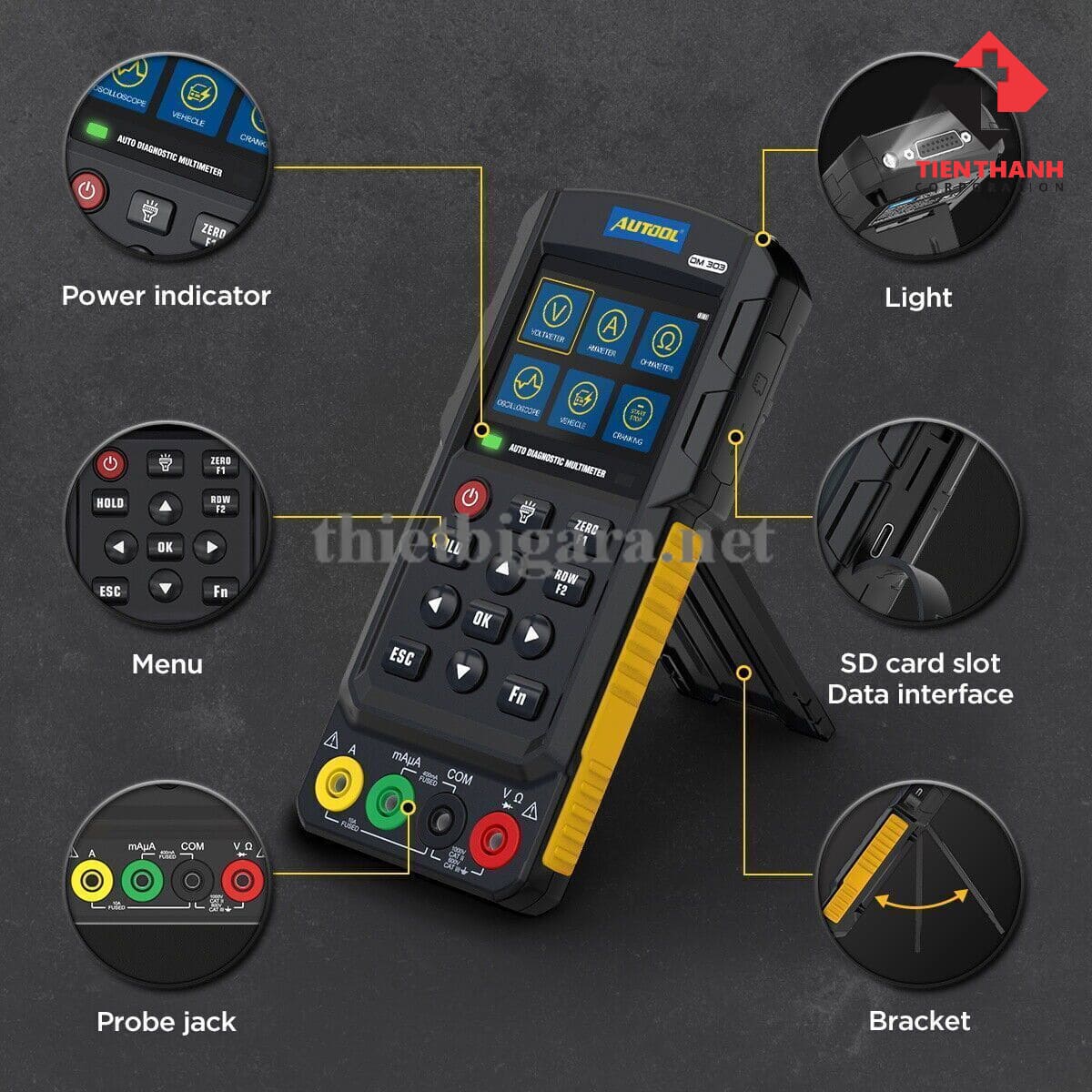 Phím tắt Thiết bị chẩn đoán đo dm303